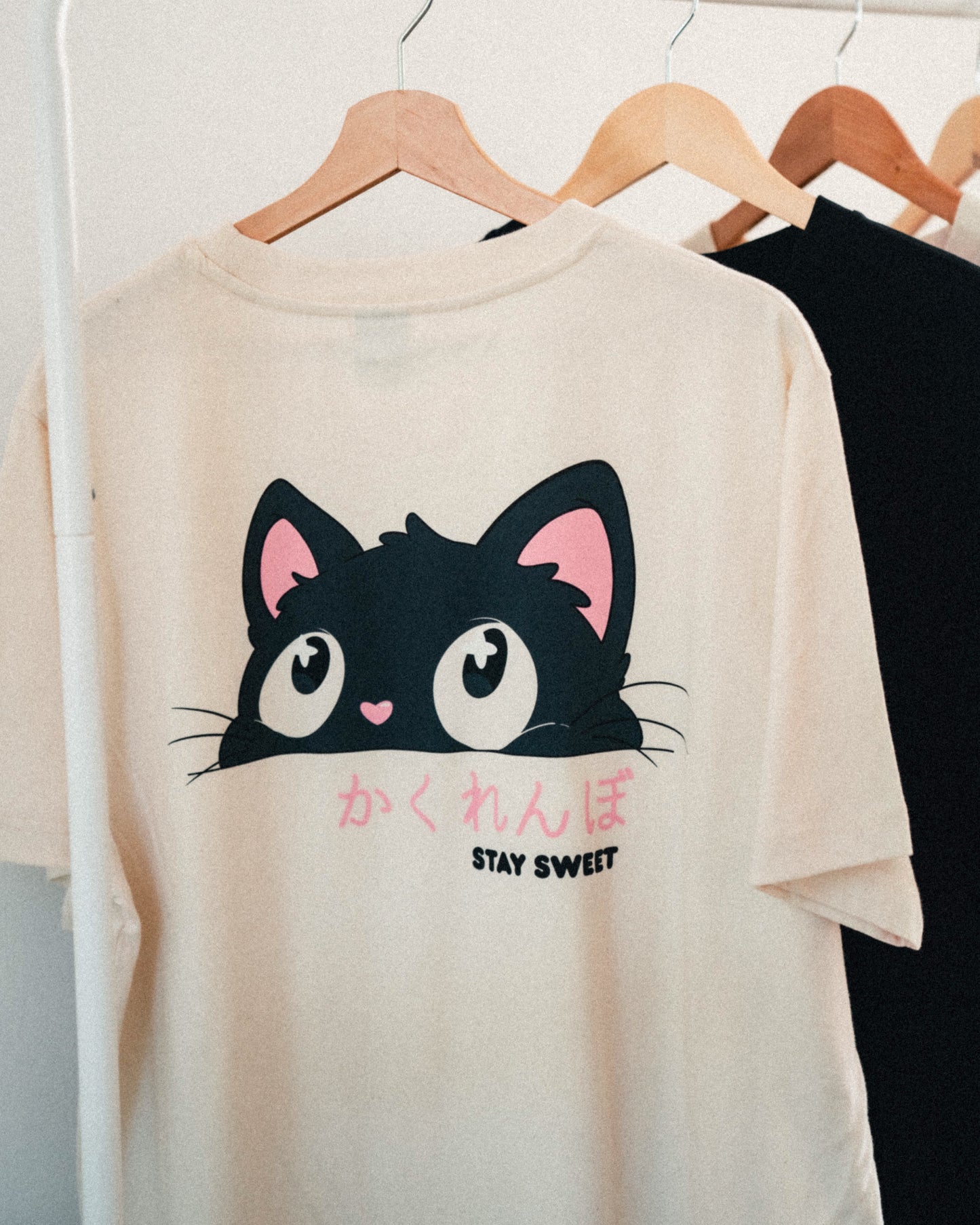 Oversized Hide & Seek Cat Tee